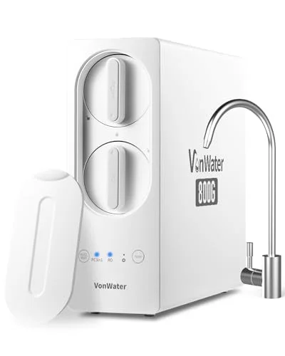 VonWater 800GPD under-sink tankless reverse osmosis system